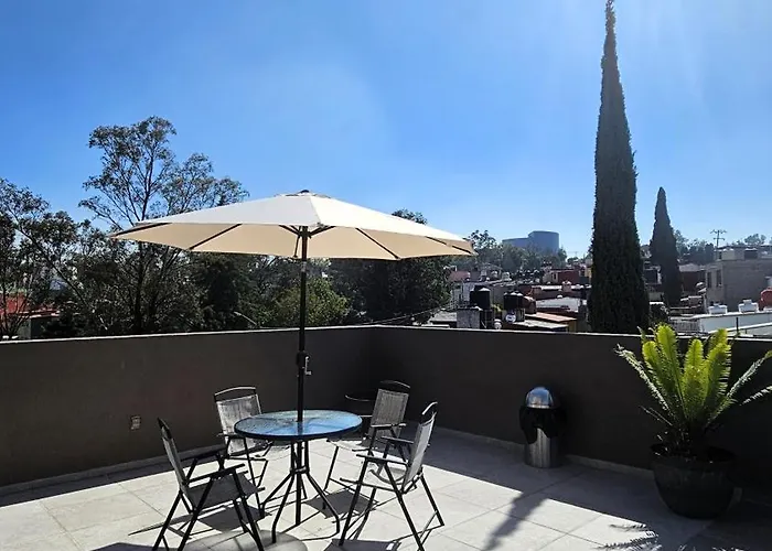 Apartment R10 Double At Itesm Cem Full Services, Shared-kitchen, Fridge ,laundry, Smart Tv, Parking, Balcony